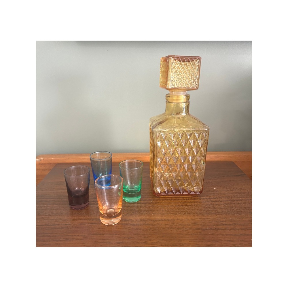 Vintage Viking Longship Barware Decanter Set Dragon Ship Castlecore Man Cave - Picture 12 of 14